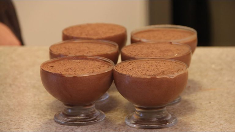 Mousse de chocolate em pó