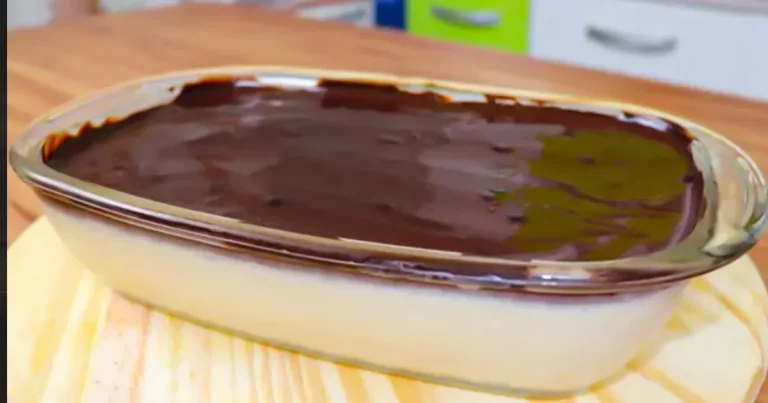 Receita de Mousse de leite em pó com cobertura de chocolate