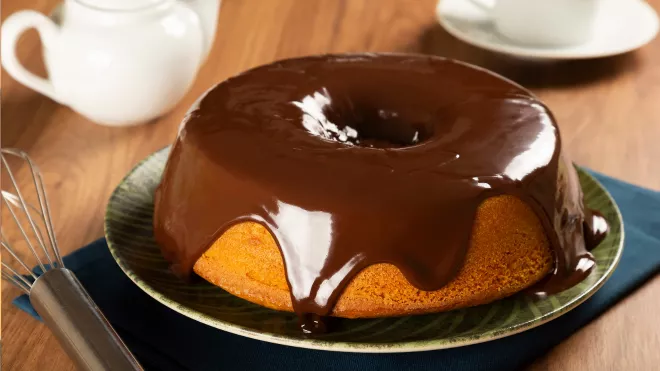 Bolo de Cenoura de Liquidificador