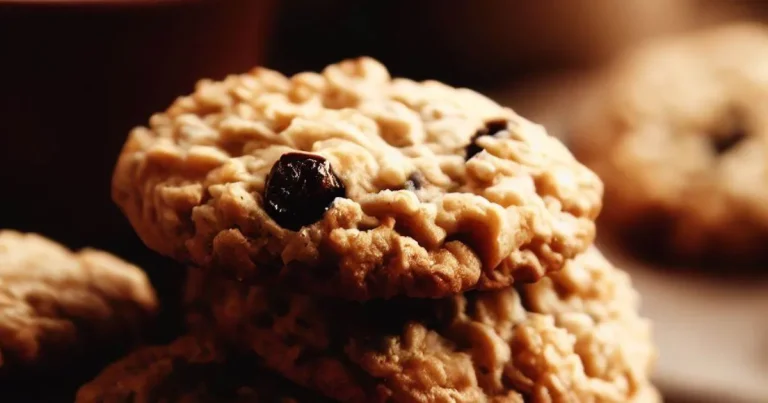 Cookies de aveia e passas