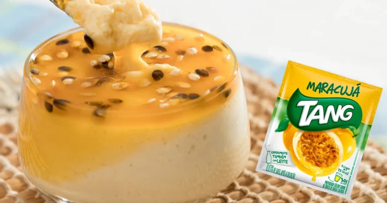 Mousse de maracujá com Tang