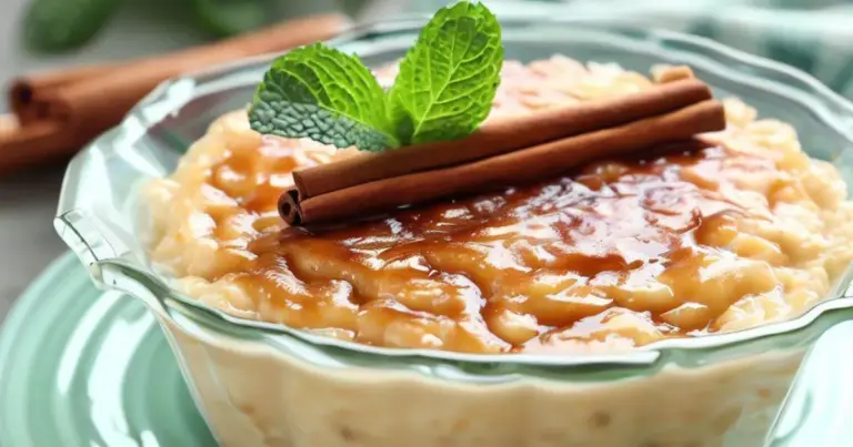 Arroz-doce caramelado