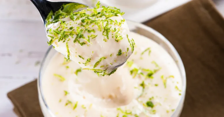 Mousse de limão com leite em pó