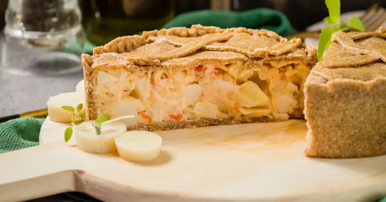 Empadão de palmito caprese