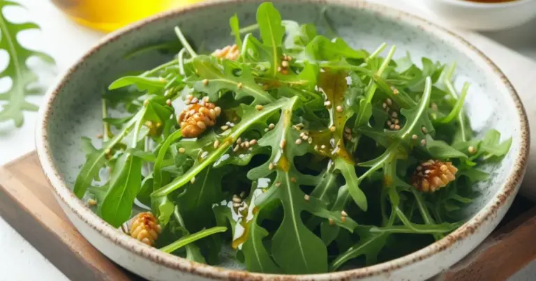 Insalata de rúcula com azeite de mel