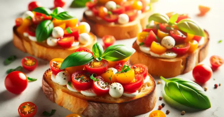 Bruschetta com pão de mandioquinha