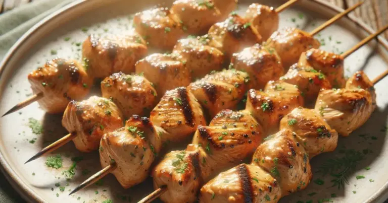 Espetada de frango na air fryer