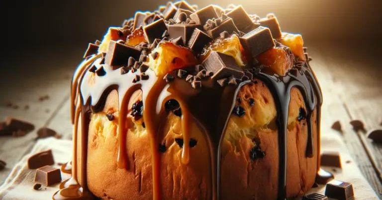 Panetone tostado com sorvete