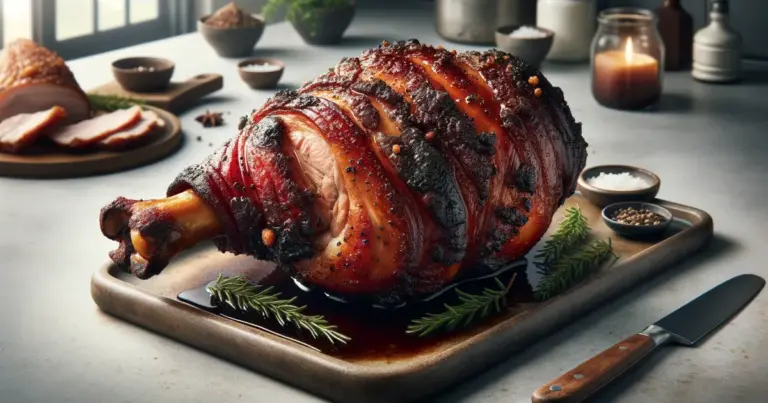Pernil na panela de pressão
