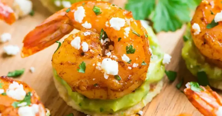 Camarão com guacamole