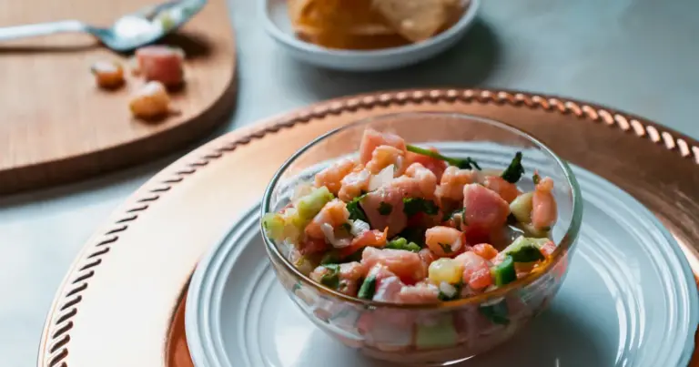 Ceviche de peixe branco