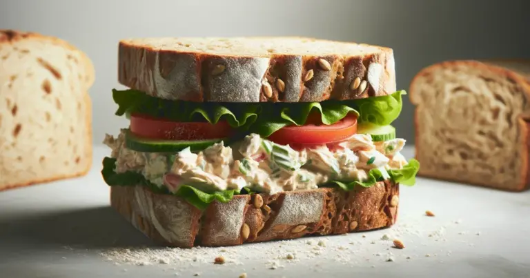 Sanduíche natural de frango cremoso