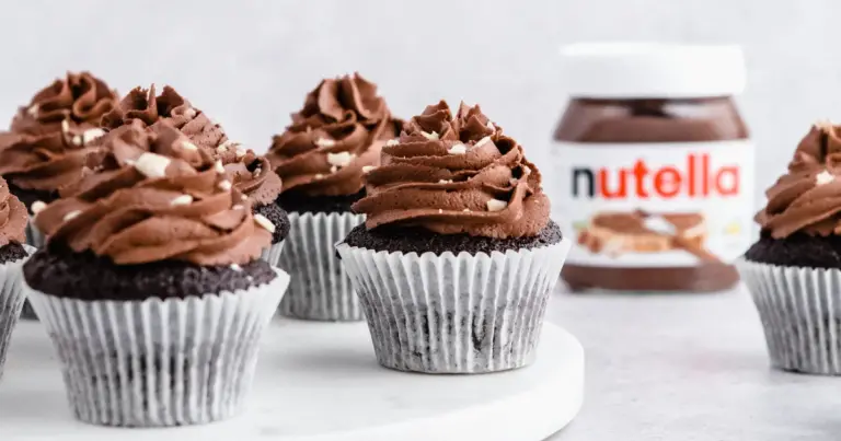 Sorvete cupcake de Nutella