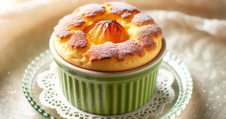 Suflê de goiabada com creme de requeijão