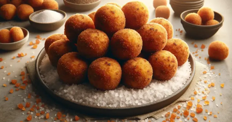 Bolinho de aipim com carne seca