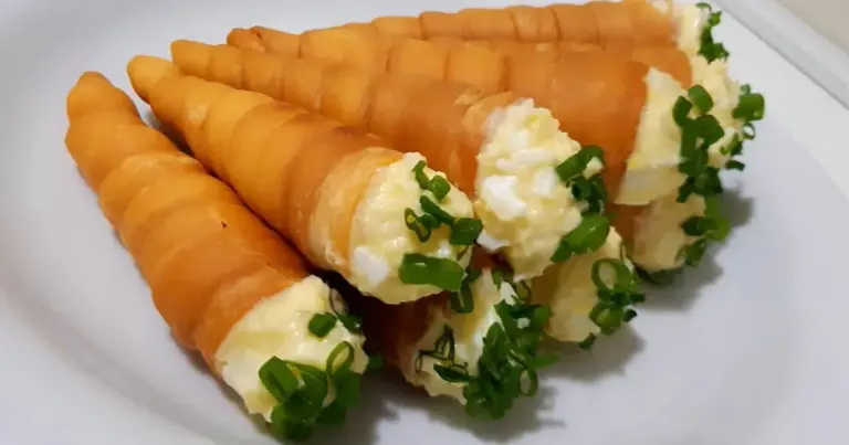 Canudinho recheado para o lanche da tarde