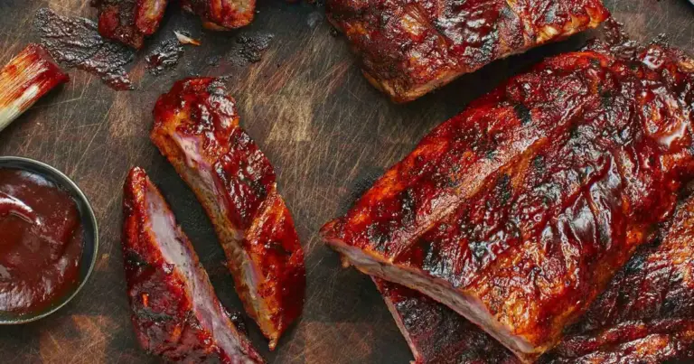 Costela com mandioca na brasa