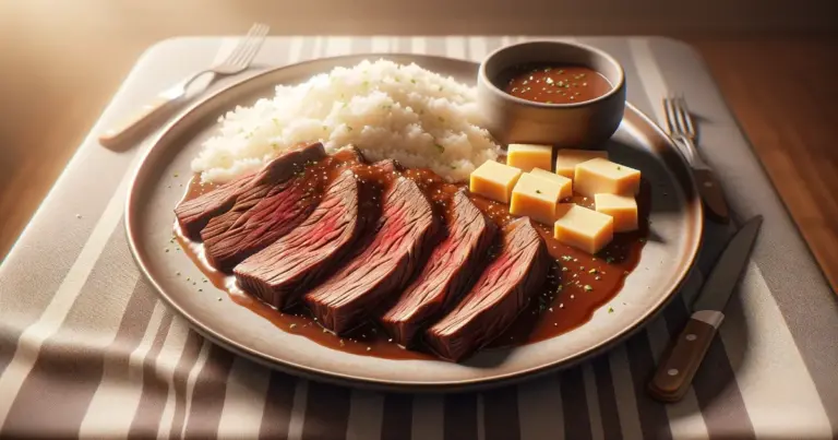 Rosbife com farofa de queijo coalho