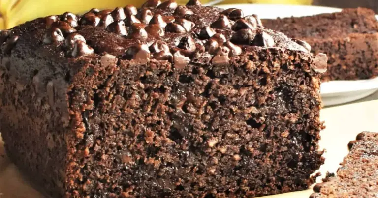 Torta de banana com chocolate