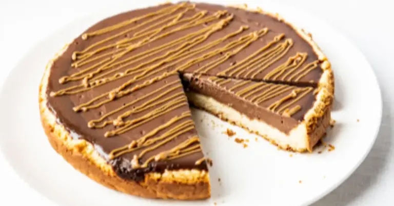Biscoito de castanha com ganache e caramelo