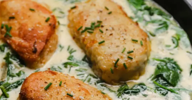 Braciola de peito de frango com cogumelos ao gorgonzola