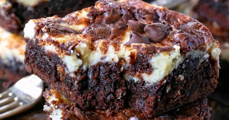 Brownie de chocolate com queijo