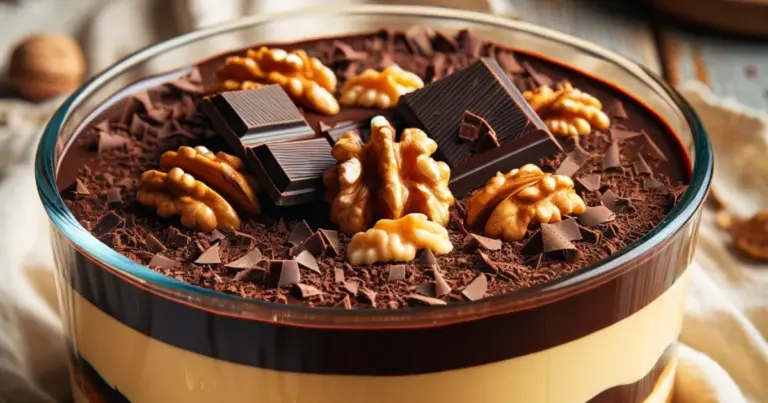 Pavê de chocolate crocante