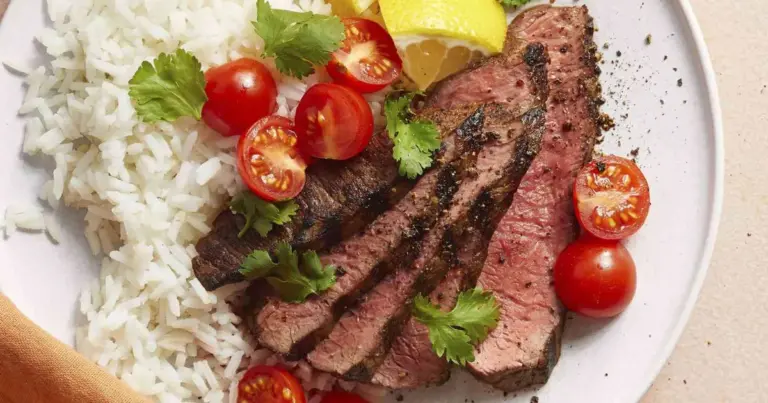 Picanha grelhada e Arroz à toscana