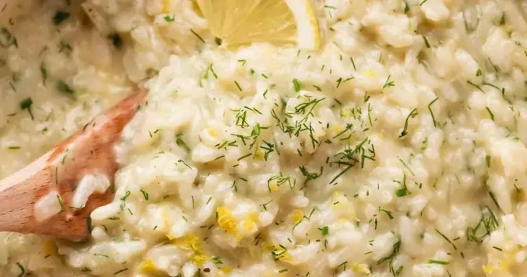 Risoto de limão-siciliano cremoso