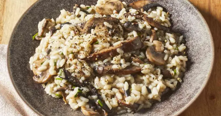 Risoto de cogumelo para o Dia dos Namorados