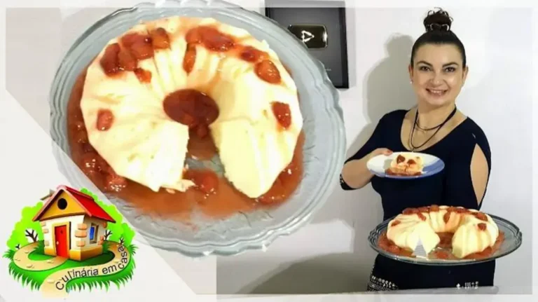 Receita de Manjar Simples com Calda de Morango para Deliciar a Família e Amigos