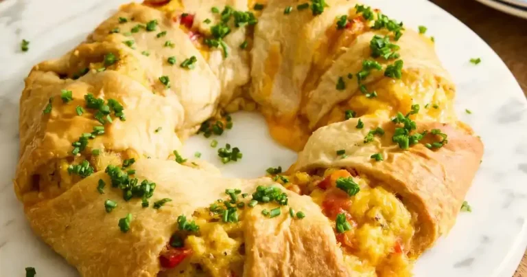 Foto da receita de Anel de Croissant para Café da Manhã
