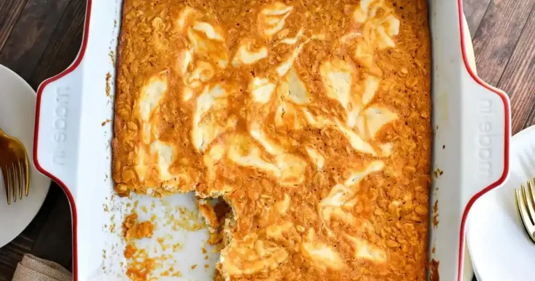 Foto da receita de Aveia de Cheesecake de Abóbora Assada