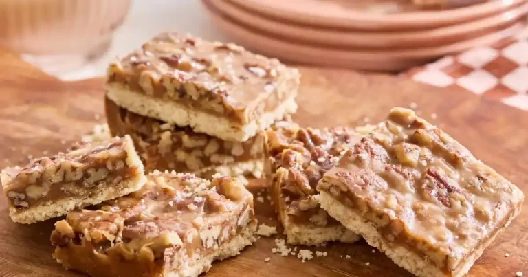 Foto da receita de Barras de Torta de Nozes com Caramelo Salgado
