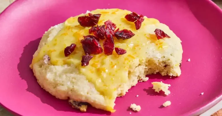 Foto da receita de Biscoitos de Ricota com Laranja e Cranberry