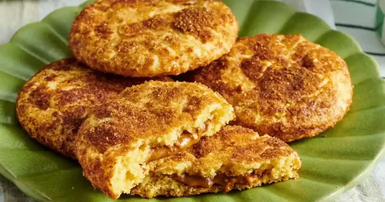 Foto da receita de Biscoitos Snickerdoodle Recheados