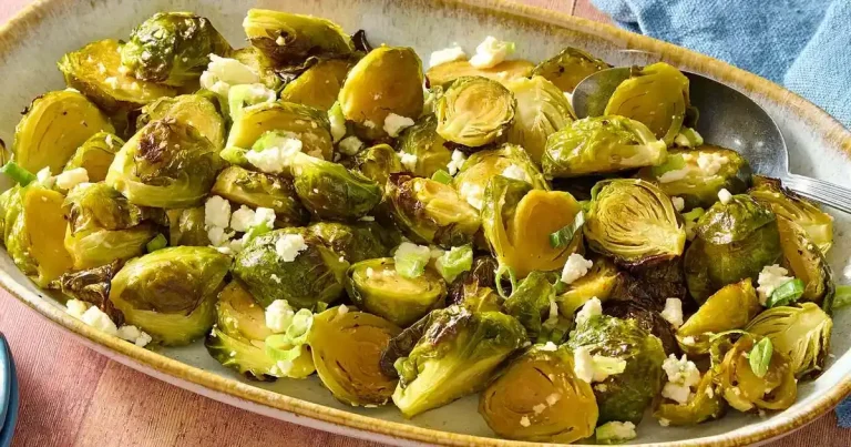 Foto da receita de Brócolis de Bruxelas com Mel Picante
