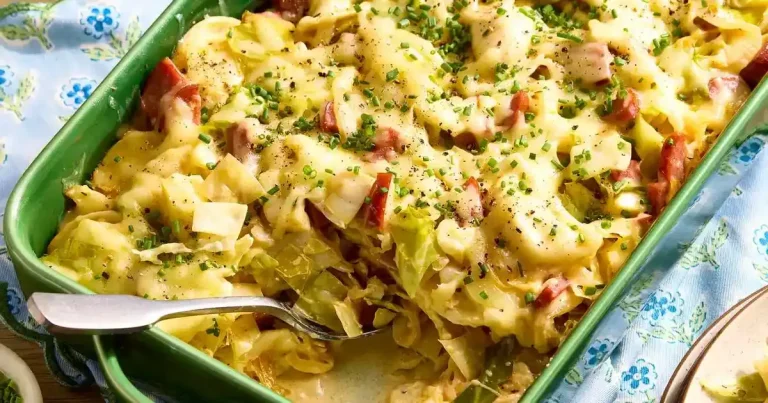 Foto da receita de Casserola de Pierogi com Repolho