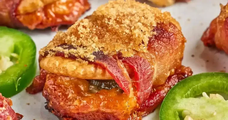 Foto da receita de Crackers de Queijo Enrolados em Bacon