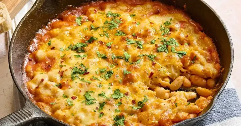 Foto da receita de Gratinado de Feijão Branco com Queijo e Tomate