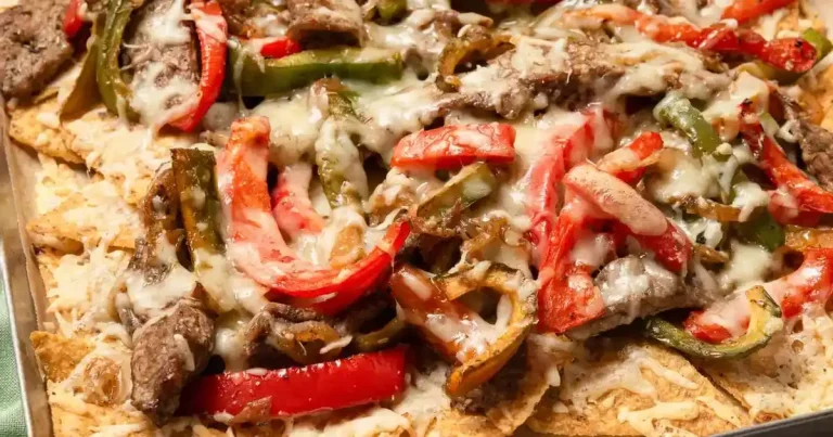 Foto da receita de Nachos de Cheesesteak de Filadélfia