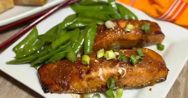 Foto da receita de Salmão Glaceado com Miso
