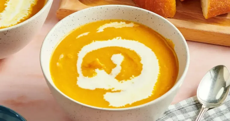 Foto da receita de Sopa de Abóbora Butternut com Linguiça Italiana