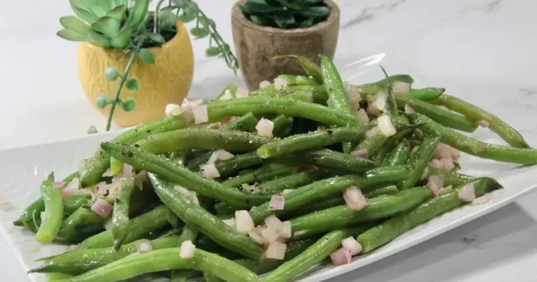 Foto da receita de Vagem com Cebola Chalota e Mel Picante