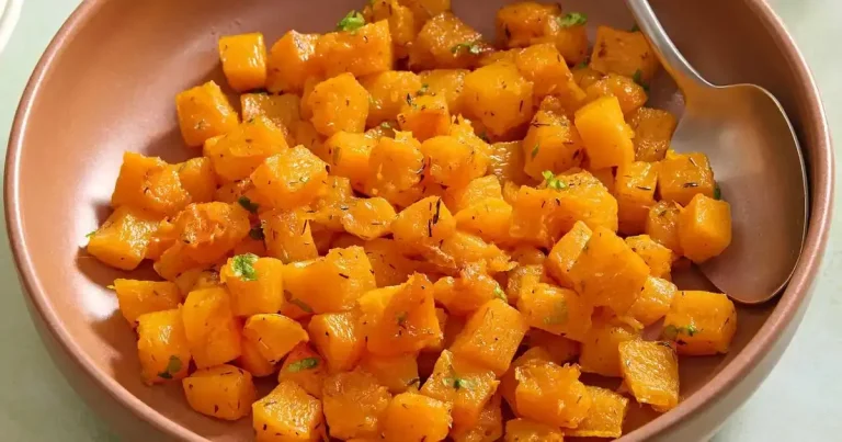 Foto da receita de Abóbora Butternut com Mel Picante
