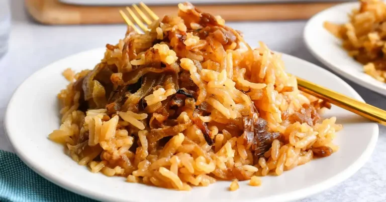 Foto da receita de Arroz Francês de Cebola com Manteiga
