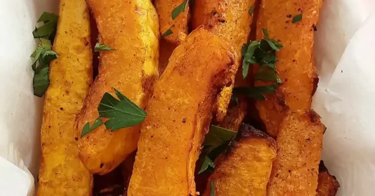 Foto da receita de Batatas Fritas de Abóbora Butternut com Cinco Especiarias