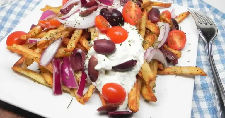 Foto da receita de Batatas Fritas Gregas Recheadas