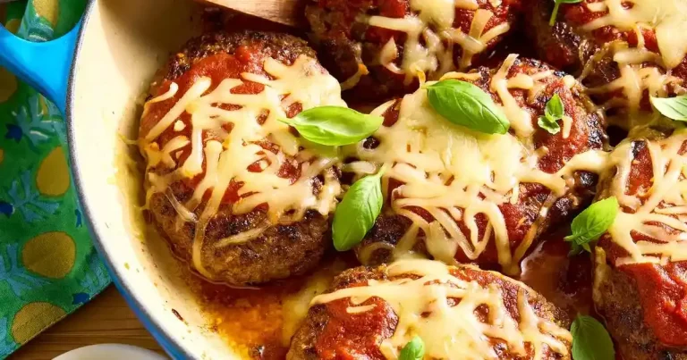 Foto da receita de Bifes de Hambúrguer à Italiana