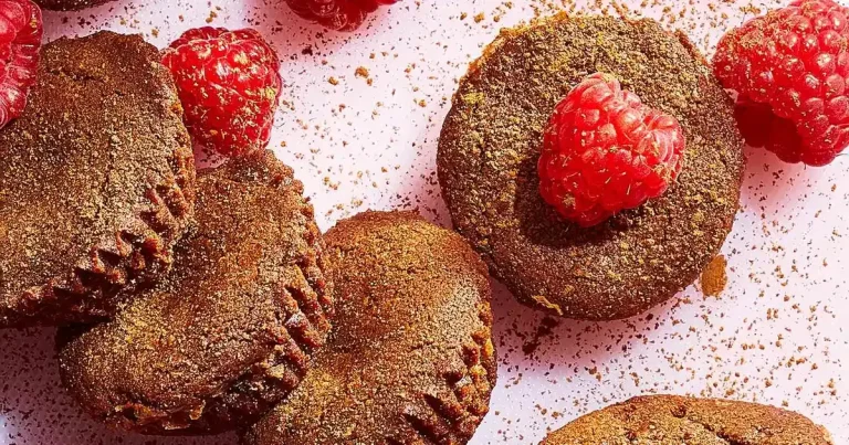 Foto da receita de Bolinho de Brownie de Framboesa